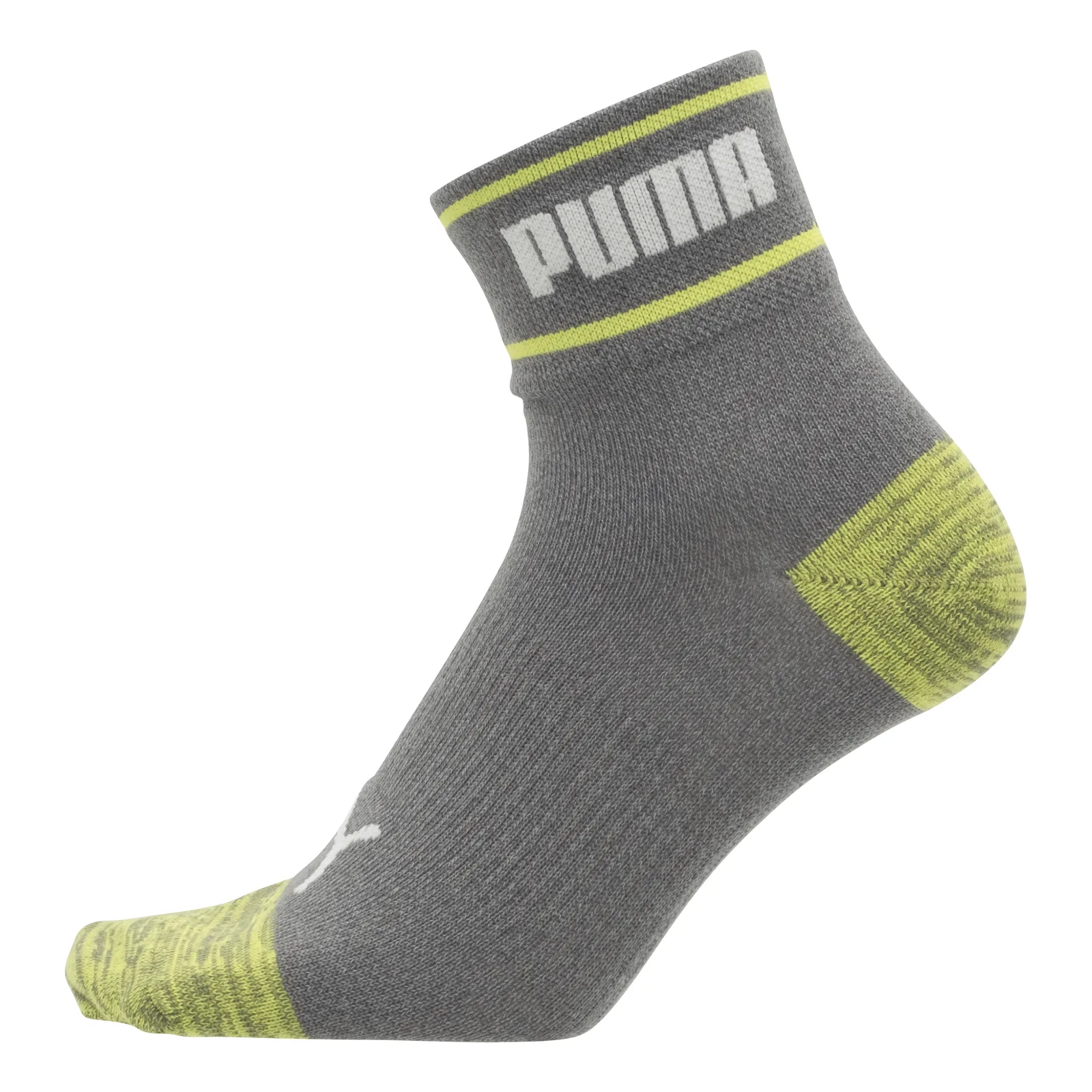 グレーとライムカラーのPUMA WORK SOCKS