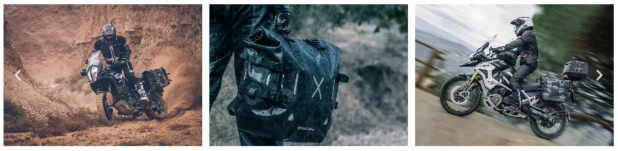 SHAD TERRA BAGS アドベンチャー走行イメージ