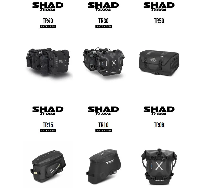 SHAD TERRA BAGS ラインナップ