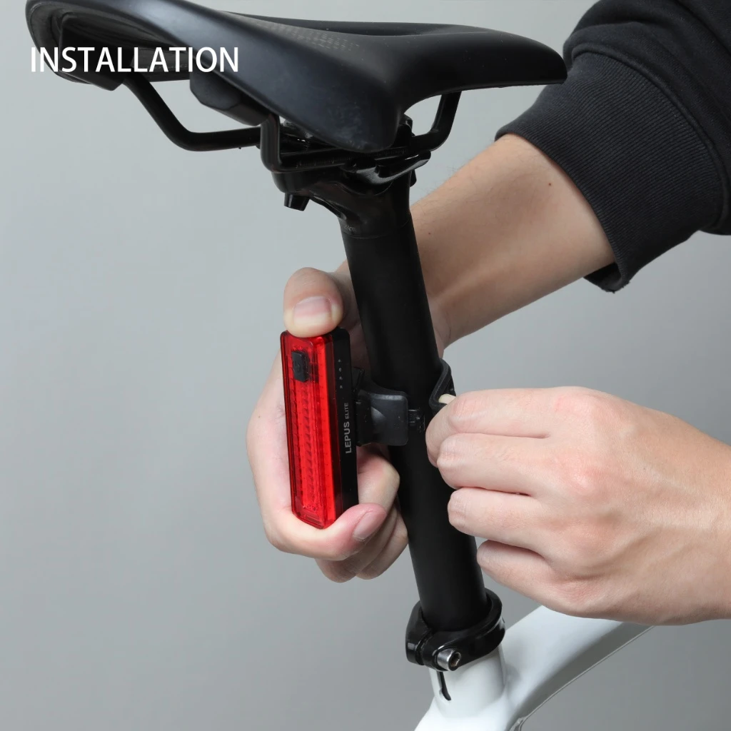 ADDVIEW テールライトの自転車装着イメージ