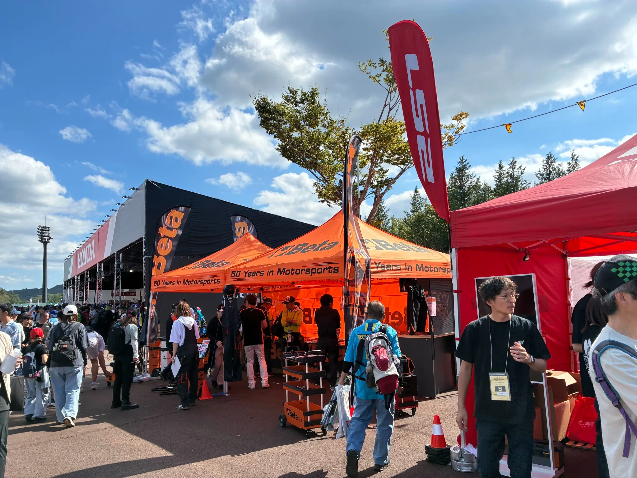 ワールドツールショー会場で紹介されたBetaのMotoGP日本グランプリ出展記念キャンペーン