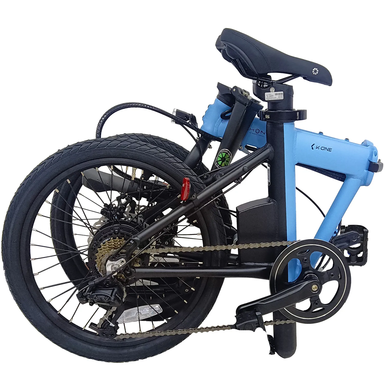 DAHON K-ONE スカイカラーの折りたたみ状態