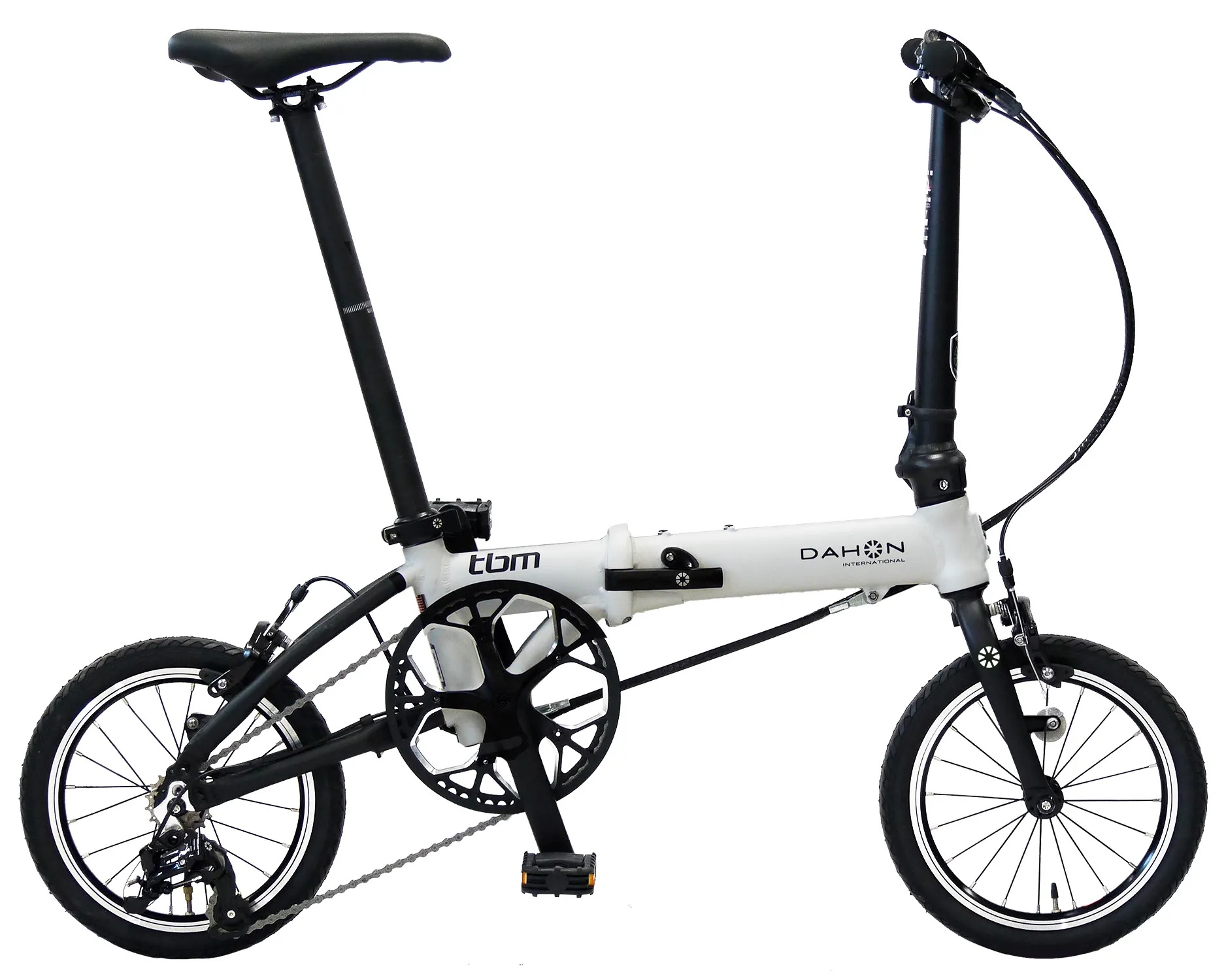 DAHON tbm ホワイトの展開状態
